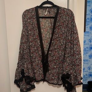 Free People Sheer Open Lightweight Cardigan Size Medium